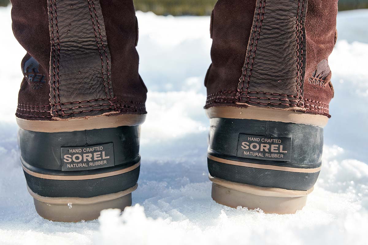 Sorel heel store rain boots